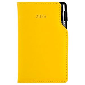 Diary GEP with ballpoint weekly pocket 2024 Slovak - yellow
