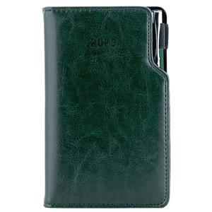 Diary GEP with ballpoint weekly pocket 2025 Polish - green