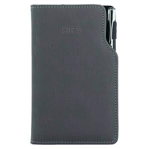 Diary GEP with ballpoint weekly pocket 2025 Polish - grey