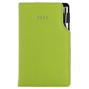Diary GEP with ballpoint weekly pocket 2025 Polish - light green