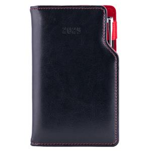 Diary GEP with ballpoint weekly pocket 2025 Slovak - black