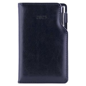 Diary GEP with ballpoint weekly pocket 2025 Slovak - black