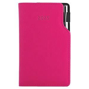 Diary GEP with ballpoint weekly pocket 2025 Slovak - pink