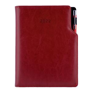 Diary GEP with ballpoint weekly special A5 2022 - bordeaux