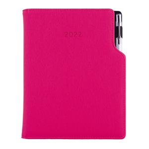 Diary GEP with ballpoint weekly special A5 2022 - pink