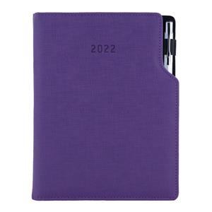 Diary GEP with ballpoint weekly special A5 2022 - violet