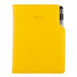 Diary GEP with ballpoint weekly special A5 2022 - yellow