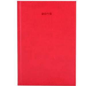 Diary LIBRA daily A5 2016 Czech - red