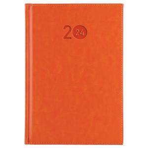 Diary LIBRA daily A5 2024 Czech - orange