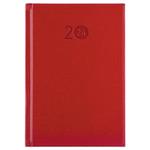 Diary LIBRA daily A5 2024 Czech - red