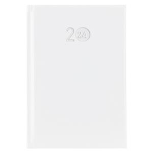 Diary LIBRA daily A5 2024 Czech - white