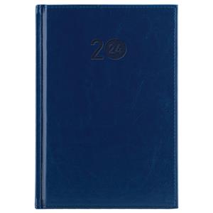 Diary LIBRA daily A5 2024 Polish - dark blue