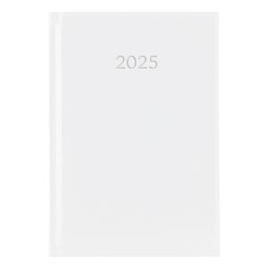Diary LIBRA daily A5 2025 Czech - white