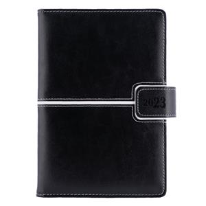 Diary MAGNETIC daily A5 2023 Czech - black/white