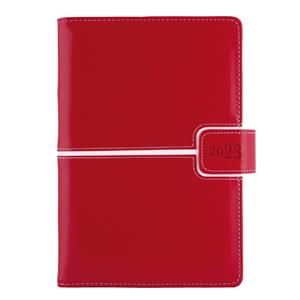 Diary MAGNETIC daily A5 2023 Czech - red/white