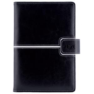 Diary MAGNETIC daily A5 2026 Czech - black/white