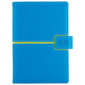 Diary MAGNETIC daily A5 2026 Czech - blue/green