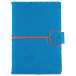Diary MAGNETIC daily A5 2026 Czech - blue/orange