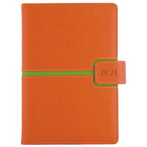 Diary MAGNETIC daily A5 2026 Czech - orange/green
