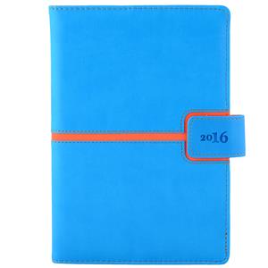 Diary Magnetic weekly A5 2016 Polish - blue/orange