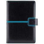 Diary MAGNETIC weekly B6 2024 - black/turquoise