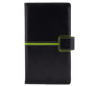 Diary Magnetic weekly pocket 2016 Polish - black/green