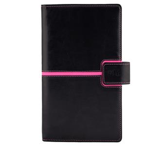 Diary Magnetic weekly pocket 2016 Polish - black/pink