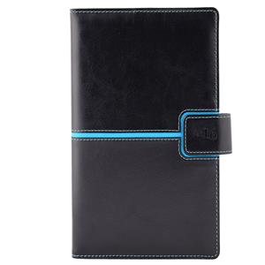 Diary Magnetic weekly pocket 2016 Polish - black/turquoise