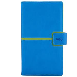 Diary Magnetic weekly pocket 2016 Polish - blue/green