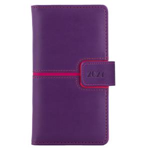 Diary MAGNETIC weekly pocket 2024 Slovak - violet/pink