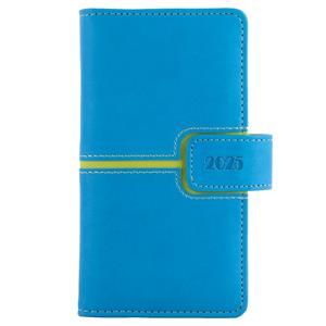 Diary MAGNETIC weekly pocket 2025 Polish - blue/green