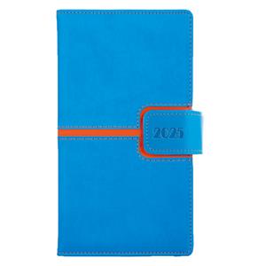 Diary MAGNETIC weekly pocket 2025 Polish - blue/orange
