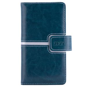Diary MAGNETIC weekly pocket 2025 Slovak - dark blue/silver