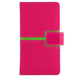 Diary MAGNETIC weekly pocket 2025 Slovak - pink/green