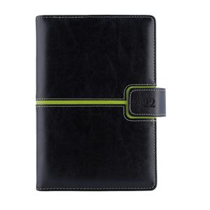 Diary MAGNETIC weekly special A5 2022 - black/green