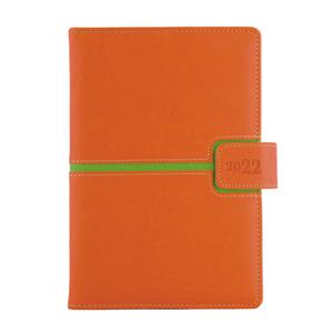Diary MAGNETIC weekly special A5 2022 - orange/green