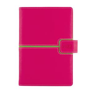 Diary MAGNETIC weekly special A5 2022 - pink/green