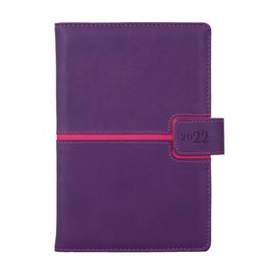 Diary MAGNETIC weekly special A5 2022 - violet/pink