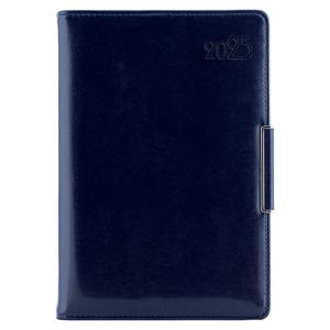 Diary METALIC daily B6 2025 - dark blue