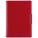 Diary METALIC weekly A5 2024 Polish - red