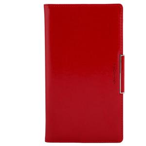 Diary Metalic weekly pocket 2016 Polish - red