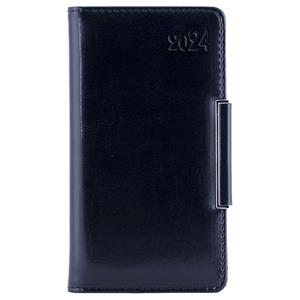 Diary METALIC weekly pocket 2024 Polish - black