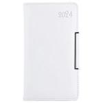 Diary METALIC weekly pocket 2024 Polish - white