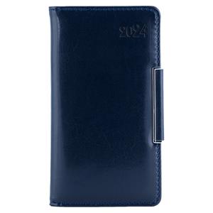 Diary METALIC weekly pocket 2024 Slovak - dark blue