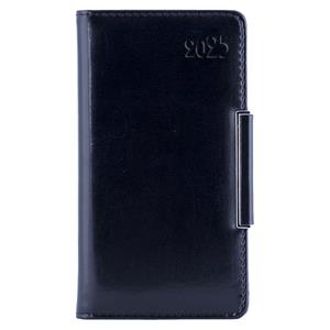 Diary METALIC weekly pocket 2025 Polish - black
