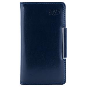 Diary METALIC weekly pocket 2025 Polish - dark blue