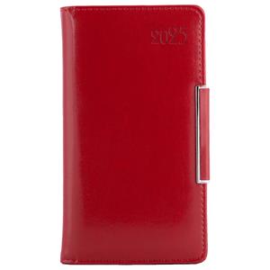 Diary METALIC weekly pocket 2025 Slovak - red