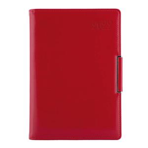 Diary METALIC weekly special A5 2022 - red