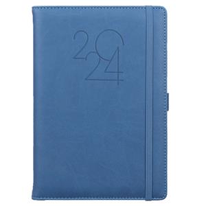 Diary POLY daily A5 2024 Polish - dark blue