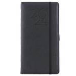 Diary POLY weekly pocket 2024 Czech - black